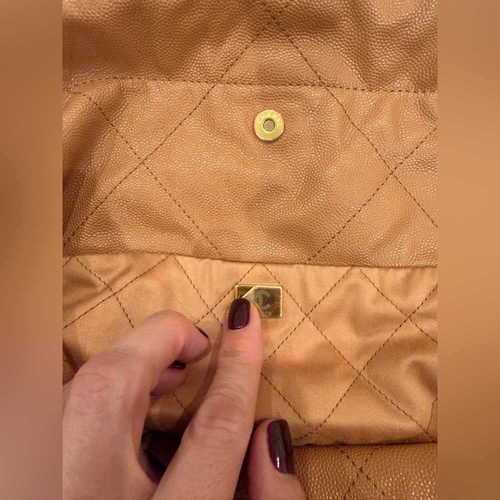 Chanel Soft Quilted Leather Tote – Camel with Gold Hardware - Picture 4 of 13